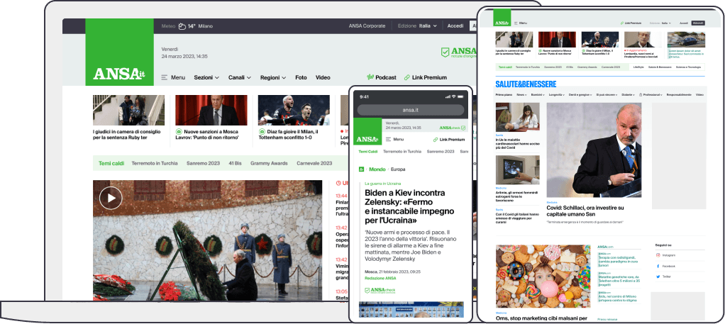 Subscribe to read all ANSA.it news without limits